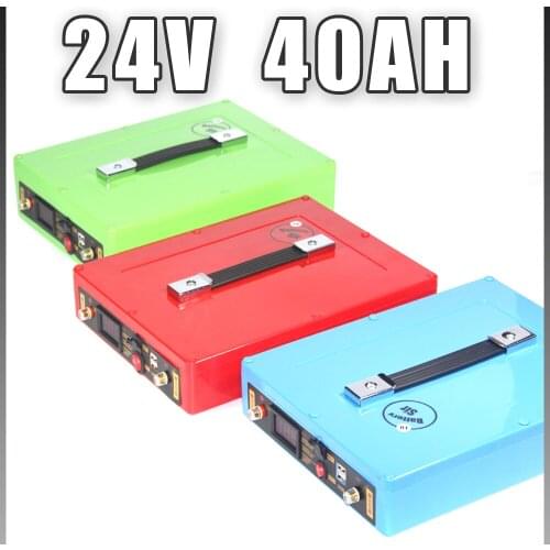 24V 40AH Electric bike Lithium ion Battery For 24V 1000W Solar Ebike Golf Car Waterproof case 5V USB Port