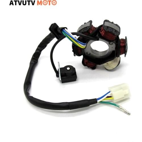 Motorcycle Stator Magneto 6 Coil 5 Wire For 50cc 110cc 125cc 150cc Scooter Moped Bike ATV Quad Pocket Bike