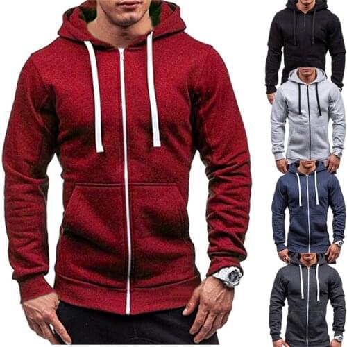 Harajuku Mens Cotton Hoodie Casual Half Dome Full Zip Hooded Sweatshirt Hoodie Mens Clothing