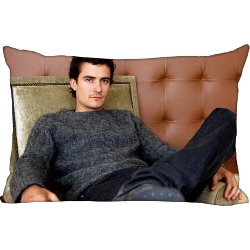 35x45cm Pillowcase Orlando Bloom Rectangle Silk Pillowcases Bed Home Living Room Pillow Covers One Side Custom gift