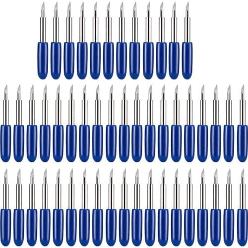 New 50PCS Deep Cut Blades for Cricut Explore Air 2 Air Maker Expression Vinyl Fabric 60 Degree Cutting Blades Replacement