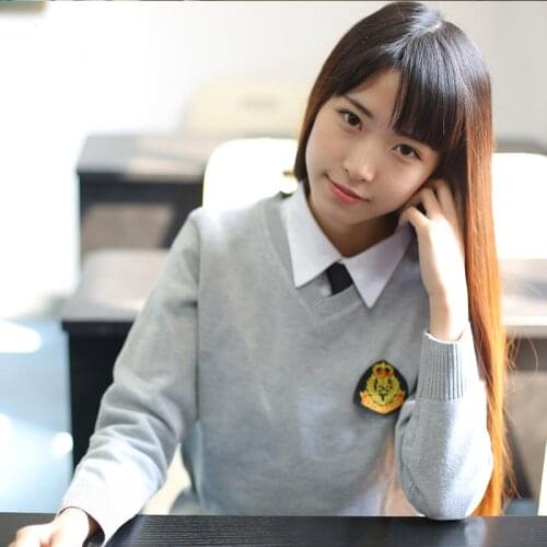 New Arrival Jk School Uniforms Cardigans Sweater Tops Japanese Students Uniform Cute Girls High School Sweaters Long Sleeve Xxl