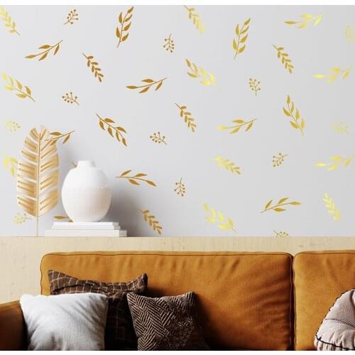 Botanical Wall Decal Leaf, Branch, Twig, Boho, Tree, Plant, Scandinavian, wallpaper art Vinyl sticker wall decoration 2335