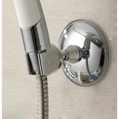 Adjustable Strong Suction Cup Shower Head Holder Bracket Stand 360degree Swivel