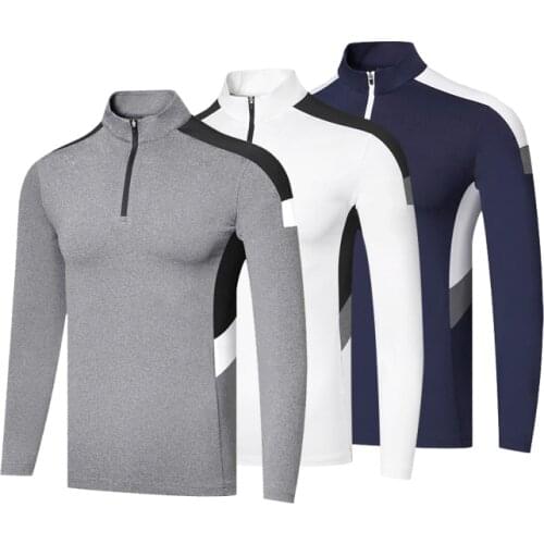 Oem Logo Polyester Colouring Dry Fit Long Sleeve Mens Golf Custom Polo Shirt Golf Shirt