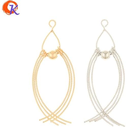Cordial Design 20Pcs 20*50MM Jewelry Accessories/DIY Earring Making/Tassel Shape/Genuine Gold Plating/Hand Made/Earring Findings