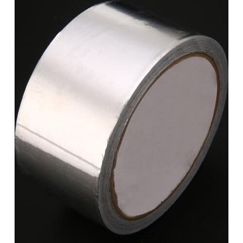 Silver Aluminum Foil Tape Adhesive Heating Duct Repairs Reflector Sealing Roll Tape For Doors and Windows Repair Tools