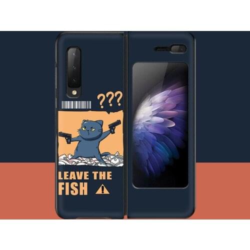 For Samsung Galaxy Fold Case Leather Grain Phone Cover for Samsung Galaxy Z Flip ZFlip Luxury Back Cover W20 5G Funda