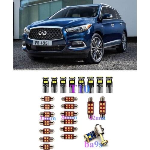 Interior LED Lights Replacement for infiniti q45 Q40 Q70 QX50 QX60 QX70 QX80 Accessories Kit WHITE
