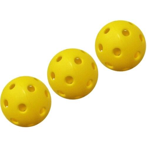 Yellow Pickleball Balls 40 Holes Tennis Balls Golf Balls For Outdoor Indoor Practice Light Durable Resistance -40