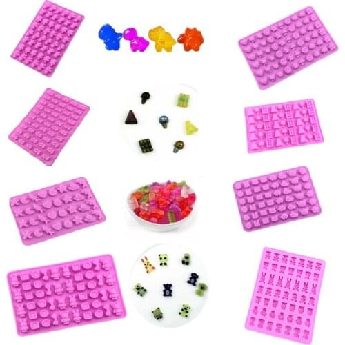 1 Set small animals chocolate silicone mold fondant tool cartoon candy Eco-Friendly Silicone Gummy Bear