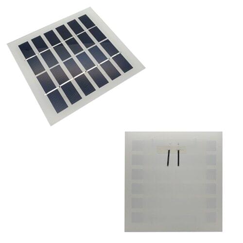1Pcs 6V 180mA Glass Laminated Polycrystalline Silicon Solar Cell, Solar Panel