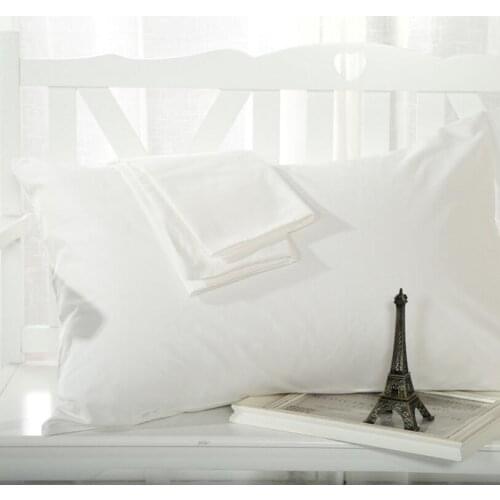 2pcs White/Black/Red Solid Color Pillowcases 100% Cotton Rectangle bed Pillow case 48x74 cm Twill Home Textile Pillow Cover