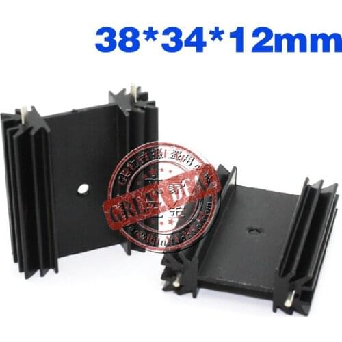 Free Shipping DHL Wholesale 100PCS aluminum heatsink 35*42*25.4MM TO-3P radiator IC Heat sink