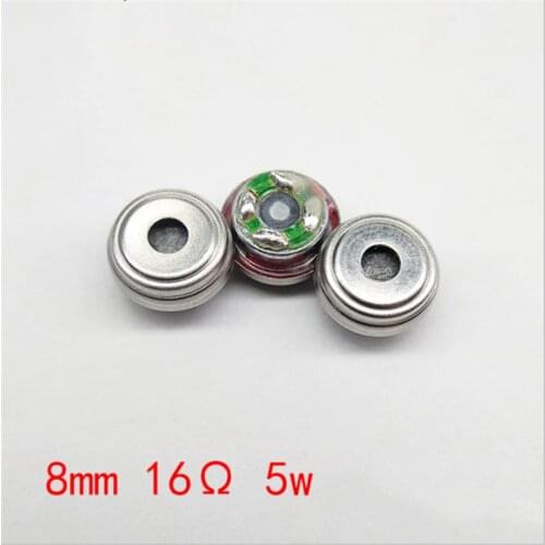 8mm speaker unit 16ohms 5w 106db 2pcs