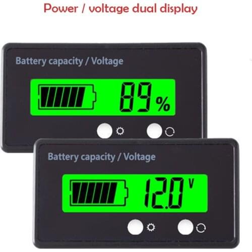 Battery Capacity Display Lead-acid Battery / Lithium Battery Universal Power Display Board Remaining Power Percentage
