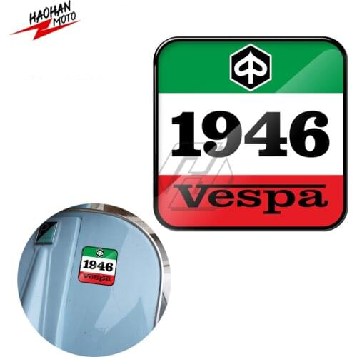 For Piaggio Vespa Sprint GTS GTV LX LT LXV PX PRIMAVERA 50 125 150 200 300 Decal Italy Flag 1946 Sticker - 3D Resin