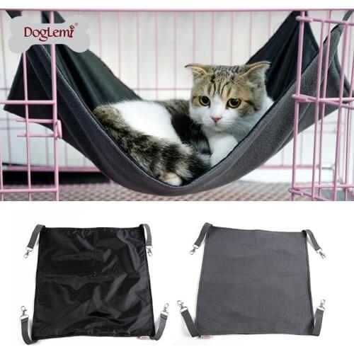 Reversible Waterproof Cat Hammock Pet Hammock Ferret Cat Cage Oxford Rat Summer / Winter Soft Cat Bed Small Animal Pet Products