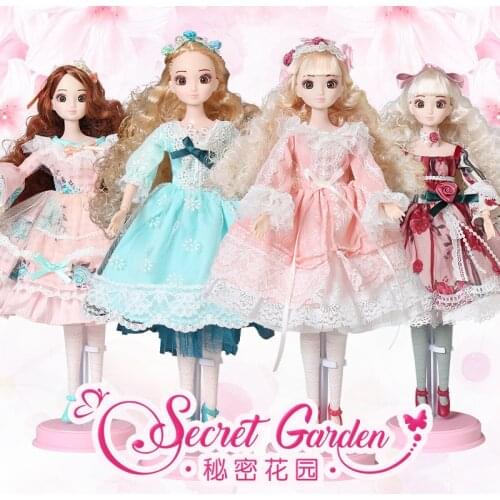 BJD Doll Toys surprise 30CM doll 13 joint movable dress up doll base girl birthday gift appease accompany toy pretend