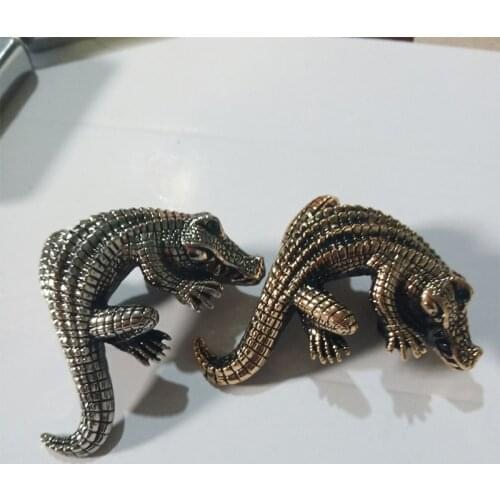 Metal Badge for Kerosene lighter Oil Lighter DIY Handmade Smoker Accessories Gadgets Lighters Decor Accessory Big crocodile