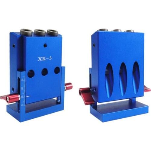 Aluminum Pocket Hole Jig Doweling Jig Woodworking Drilling Guide Locator Puncher DIY Tools