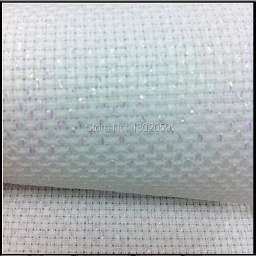 New Cross Stitch Embroidery Metal Wire Filamentary Silver Aida Cloth Fabric Canvas---11CT 100X50cm
