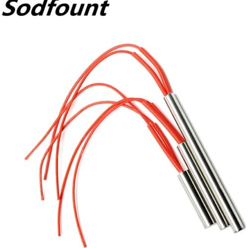 Mold Cartridge Heaters Heating Element Cylindrical Tubular 6mm Tube AC220V 50W/60W/80W/90W/100W