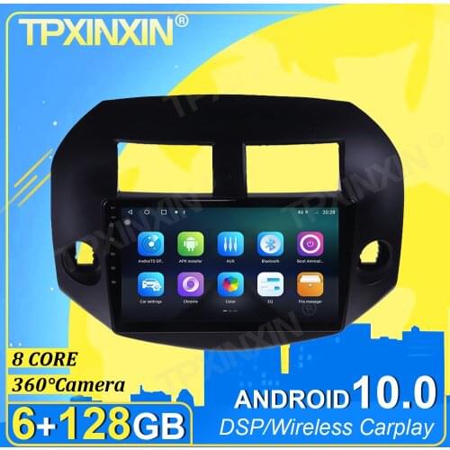 PX6 IPS Android 10.0 6G+128G Carplay 360 Camera For Toyota RAV4 2005-2013 Multimedia Player Radio Tape Recorder Video Navi GPS