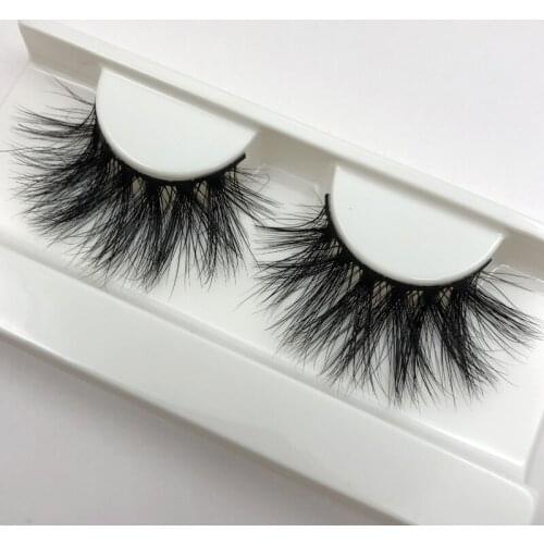 Buzzme 25mm dramatic 3D real mink eyelashes cruelty free handmade lashes crisscross dramatic cil makeup lashes