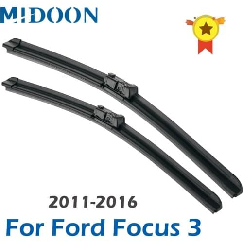 MIDOON Wiper Front Wiper Blades For Ford Focus 3 Hatchback 2011-2017 2016 Windshield Windscreen Front Window 28"+28"