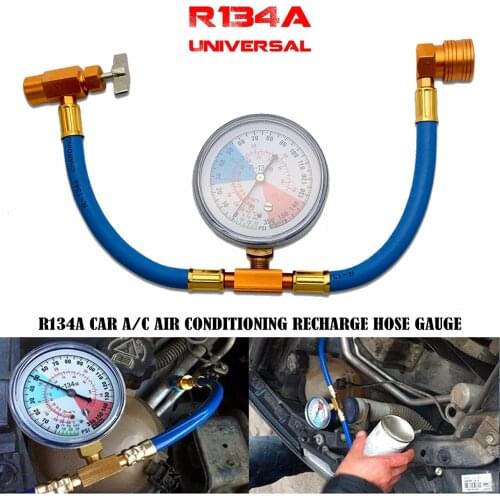 350PSI R134A Car Air Conditioning Recharge Refrigerant Pipe Gauge Valve Measuring Hose Kit Car AC Air Conditioning Accessories