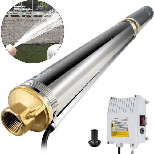Well Pump 2 HP Submersible Well Pump deep well 220v 423ftDeep Well Pump Head 26GPM Stainless Steel Deep water pump high pressure