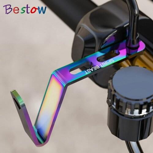 SPIRIT BEAST Universal Motorcycle Rearview Mirror Hook Extension Bracket Helmet Hooks for Honda Yamha Suzuki DUCATI Triumph BMW