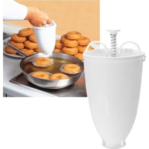 Doughnut Maker Machine Donut Mould Easy Fast Portable Manual Waffle Dispenser Plastic Lightweight Kitchen Baking Tools