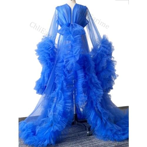 Ladies nightgown see-through long skirt mopping the floor fluffy photography fashion style Ladies nightgown see-through long