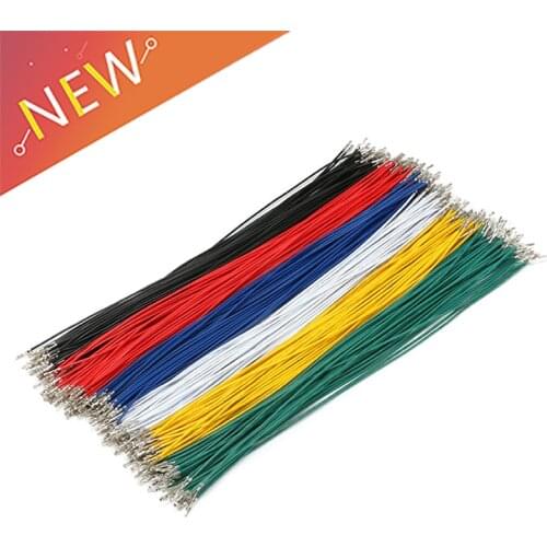 20pcs/lot 250mm 1P 2.54 Cable Jumper Wire Female to Female Double Head Spring Electronic Wire Connector Line 24AWG