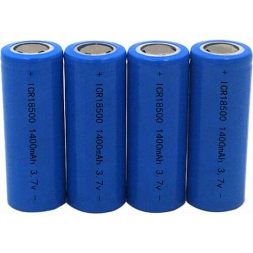 4pcs/lot SHSEJA 3.7V 18500 1400mAh rechargeable lithium battery 3.7V strong light flashlight anti-light special lithium battery