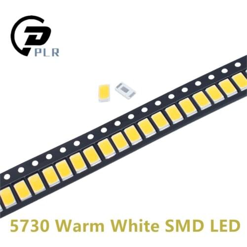 4000pcs 5730 SMD LED WW 5630 Warm white 5.7*3.0mm 40-60lm 150ma 5730 diode 0.5W