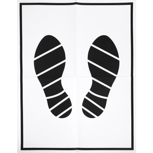 50Pcs Disposable Paper Foot Mats Portable Vehicle Foot Pads Folding Floor Mats