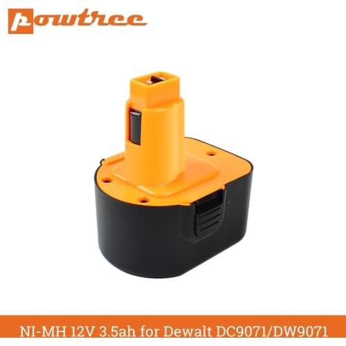 Powtree 12V Ni-MH Battery for Dewalt DC9071 Battery Compatible with Dewalt DW9072 DC9071 DE9072 DE9074 DE9075 Tool Battery