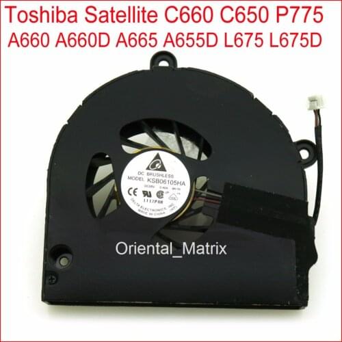 Free Shipping Laptop Fan For Toshiba Satellite C660 C650 P775 A660 A660D A665 A655D L675 L675D Laptop CPU Cooling Fan