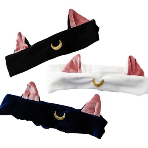 Brdwn Sailor Moon Luna Artemis Diana Cosplay Hairwear Headband Hair Circle