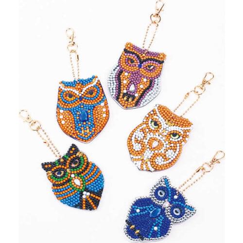 Special Shaped Diamond Painting Keychain 2019 New Diamond Embroidery Keyring Bag Diamond Mosaic Accessories Decor