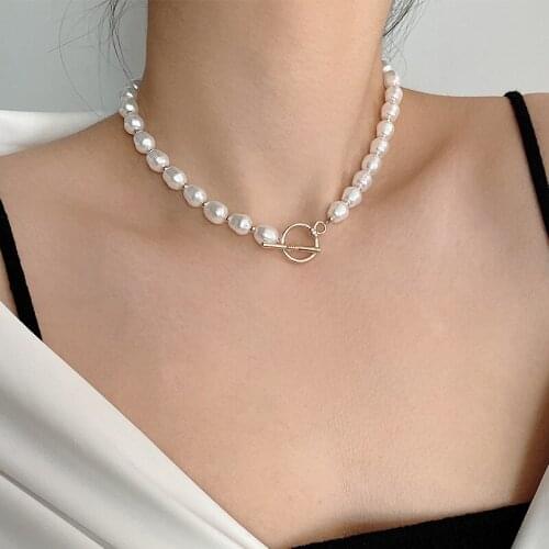 Freshwater Pearl Chain Necklace For Woman Fashion Wedding Gift Jewelry 2021 Trend Gifts