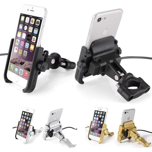 For BMW R1200GS LC R1250GS ADV R NINE T F750GS F850GS F800GS Universal Mobile Phone Holder Motorcycle Bicycle Stand Rotatable