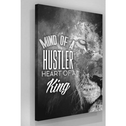 Home Decor Tiger Angry Canvas Printed Poster King Letters Black Painting Modern Wall Art HD Pictures Living Room Modular Frame