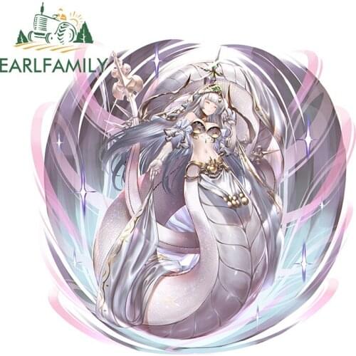 EARLFAMILY 13cm x 12.5cm for Echidna Monster Car Stickers Sunscreen Decals Personality Vinyl Material Skateboard Suitcase Decor