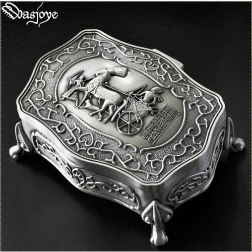 European ancient Egyptian patter metal jewelry box ring box storage boxes jewelry organizer gift boxes for jewelry display Z041