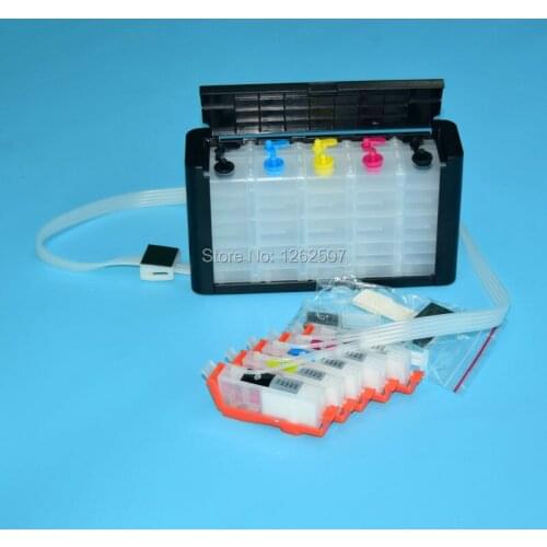 HP364XL 5Colors Continuous ink supply system with auto reset chip for hp 7510 b8550 c5324 c5380 c6324 c6380 d5460 c309 c410 c510