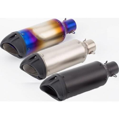 Motorcycle modified muffler duckbill bombing cannon exhaust Z250 R3 MT03 R15 V3 CBR with DB killer